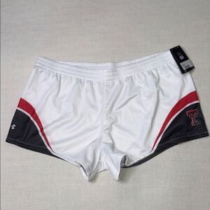 Under Armour Gameday Tech Mesh Shorts, featuring the Texas Tech University logo